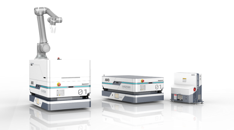 KU酷游數位開發的自主式移動機器人（AMR250M），搭配全向輪並結合AI演算法、2D LiDAR、3D攝影機等技術，協助客戶實現產線全自動化